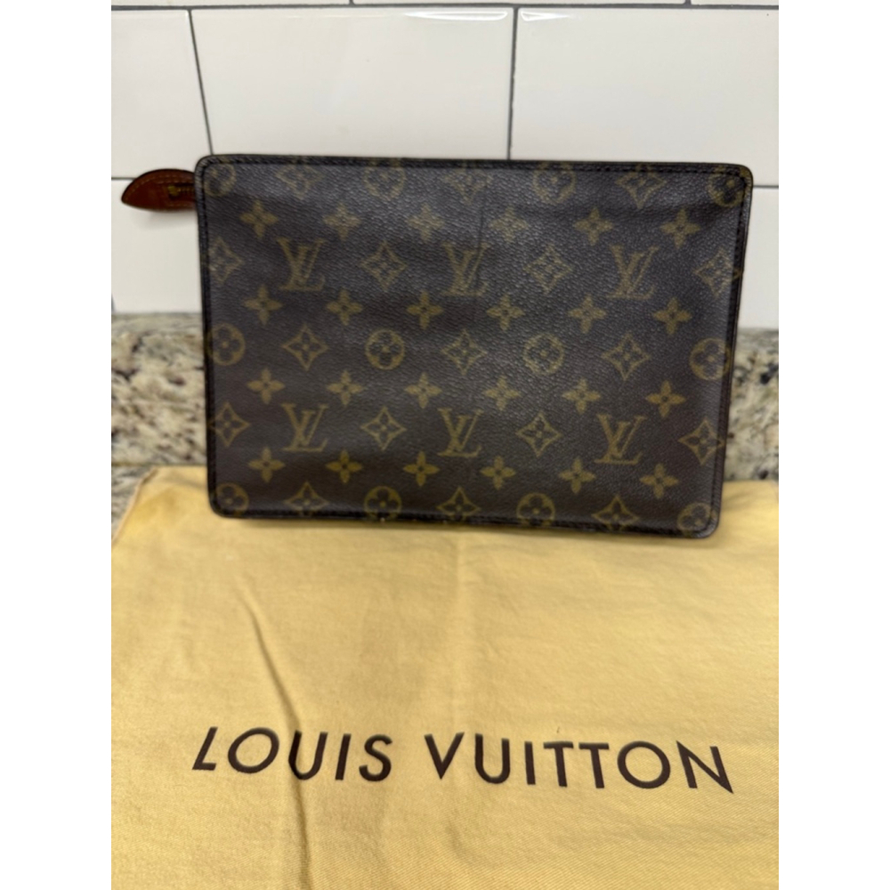Louis Vuitton Monogram Brown Tan Clutch - Picture 3 of 14